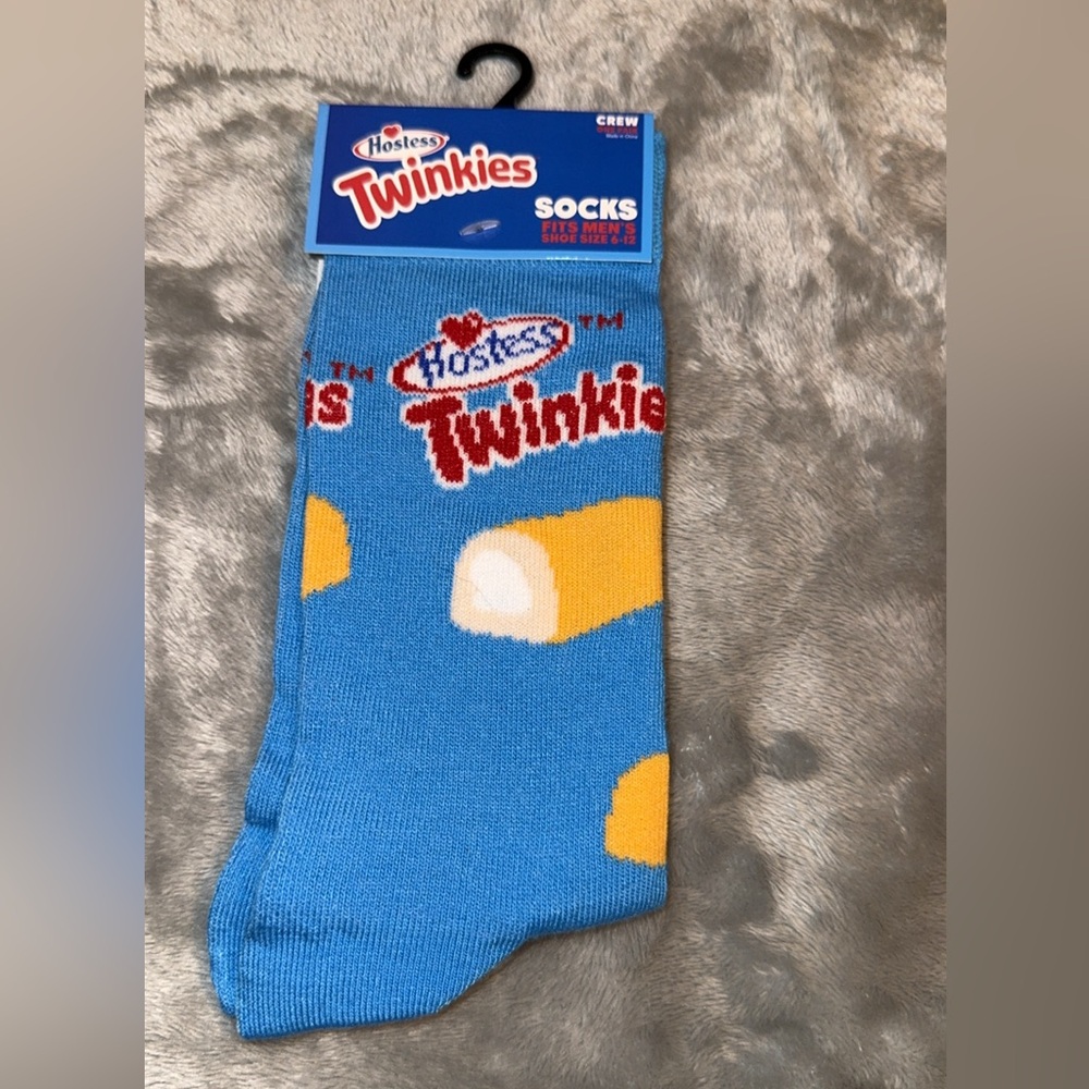 Blue and Yellow Casual Socks with Twinkies Design